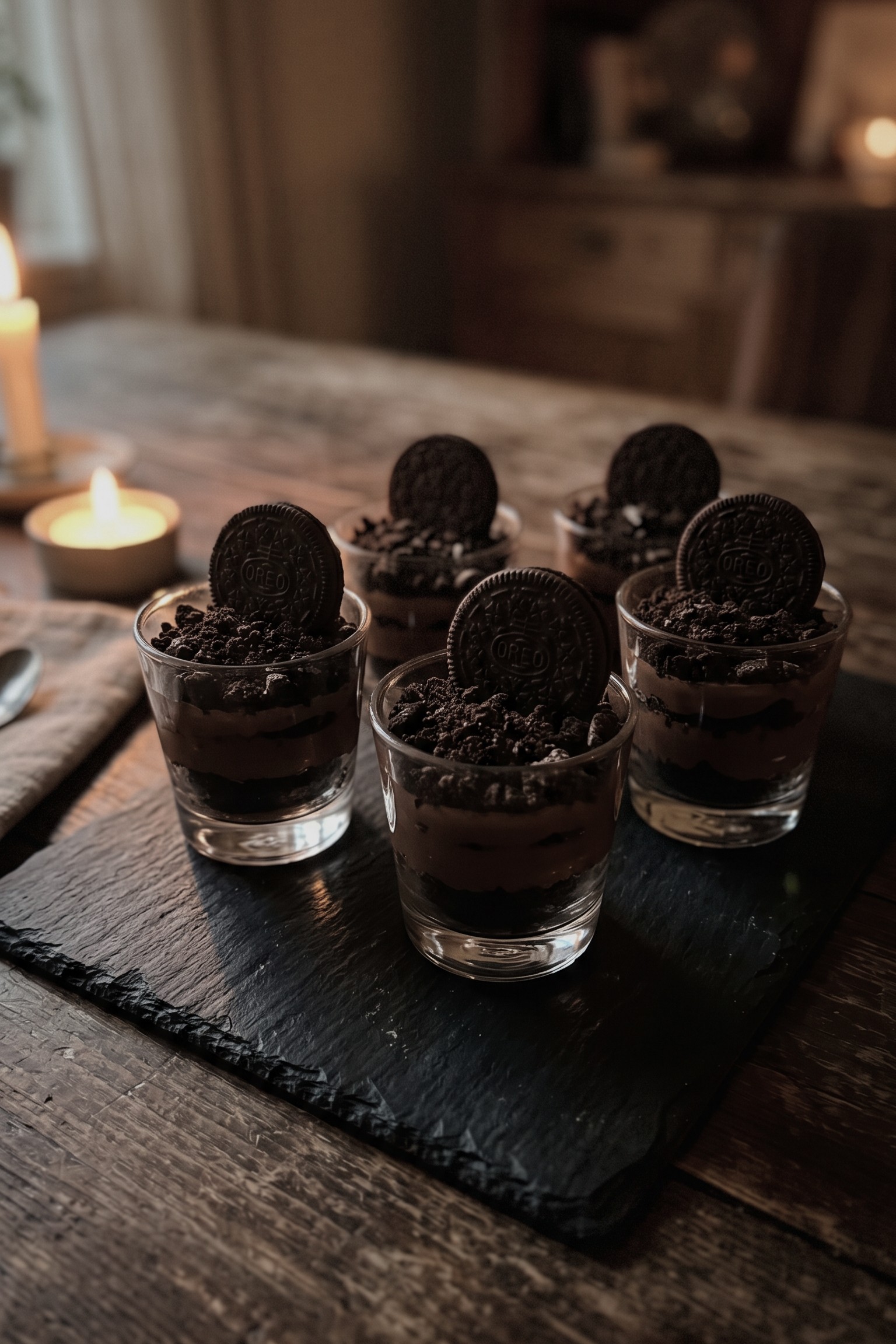 Graveyard Pudding Cups
